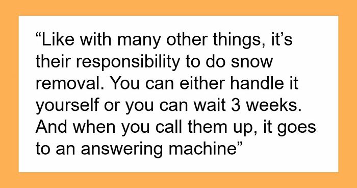 Helpful Neighbor Clearing Snow Stunned After Being Treated Like The HOA’s Snow Crew
