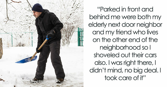 Guy Shovels Snow For Elderly Neighbor, Random Lady Decides He’s The HOA And Orders Her Walkway Done