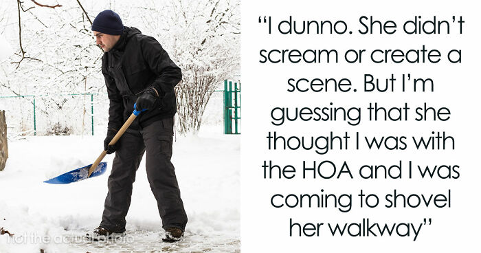 Guy Shovels Snow For Elderly Neighbor, Random Lady Decides He’s The HOA And Orders Her Walkway Done