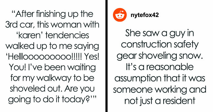 Kind Man Helps The Elderly Even While His Entitled Neighbor Follows Him Around