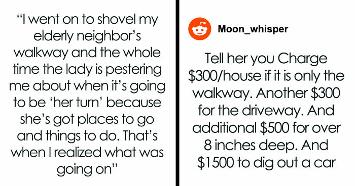 Guy Shovels Snow For Elderly Neighbor, Random Lady Decides He’s The HOA And Orders Her Walkway Done