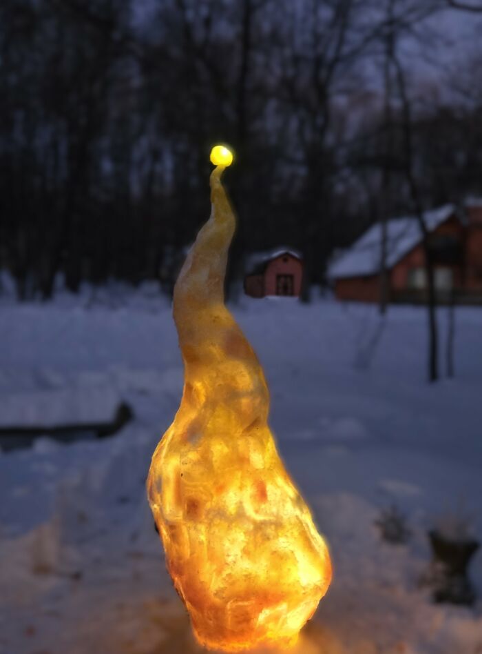 I'm A Stone Mason, Using Snow And Ice During The Winter To Make Art
