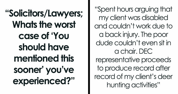 38 Lawyers Who Thought They Had A Winning Case, Until Their Client Finally Told The Truth
