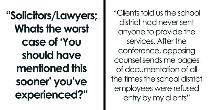 38 Lawyers Who Thought They Had A Winning Case, Until Their Client Finally Told The Truth