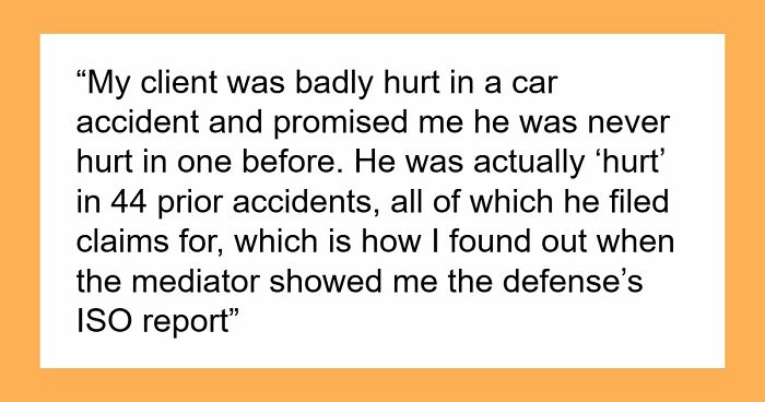 38 Lawyers Who Thought They Had A Winning Case, Until Their Client Finally Told The Truth