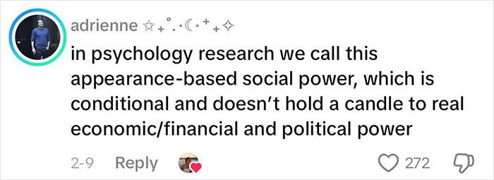 Woman explaining why beauty standards don't work, discussing appearance-based social power vs real economic and political power. Woman explaining why beauty standards don't work, discussing appearance-based social power vs real economic and political power.