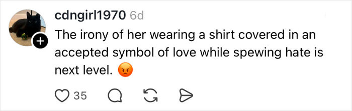 Social media comment criticizing a teacher jailed over alleged racist attack, highlighting irony and public outrage. Social media comment criticizing a teacher jailed over alleged racist attack, highlighting irony and public outrage.