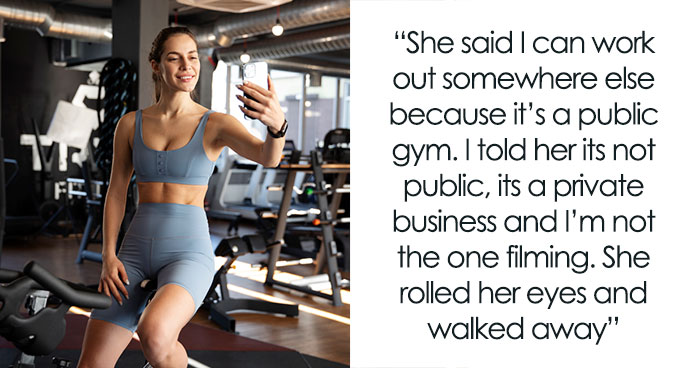 Frustrated Guy Snitches To Gym Staff After Woman Won’t Stop Filming