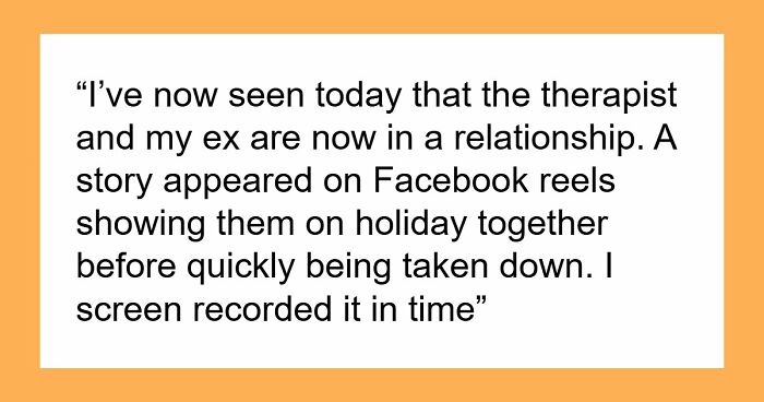 Lady Goes To Therapy On Hubby’s Dime, Therapist Convinces Her To Dump Him And Now They’re On Holiday