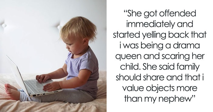 Freelance Designer Watches Her $2K Laptop Nearly Ruined By 5YO Cousin, Kicks Him And His Mom Out