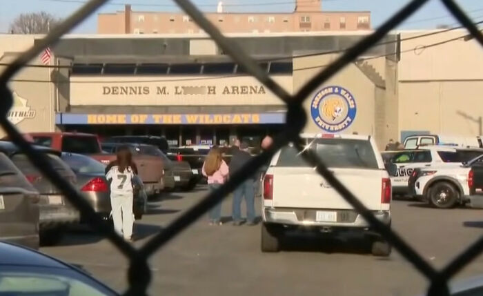 Police at ice rink parking lot near Dennis M. L***h Arena investigate attacker&rsquo;s family disturbing detail.