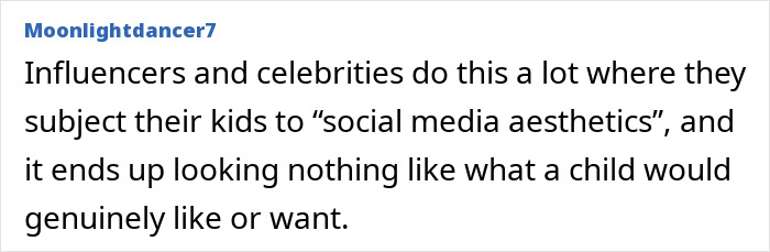 Comment highlighting criticism of Travis Scott and Kylie Jenner's kids&rsquo; birthday party theme described as appalling by influencers.