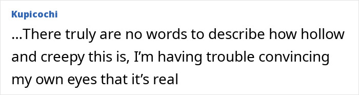 Comment expressing disbelief over Travis Scott and Kylie Jenner&rsquo;s kids&rsquo; birthday party theme described as hollow and creepy.