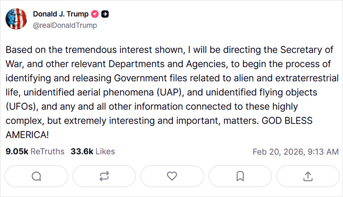 Donald Trump announces releasing UFO files amid Elon Musk&rsquo;s daughter&rsquo;s bombshell accusation against him on social media.