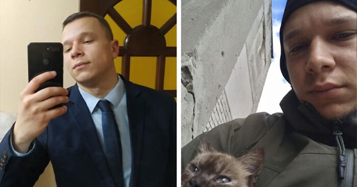 42 Ukrainian Soldiers Reveal How War Transformed Them In Striking Before-And-After Photos