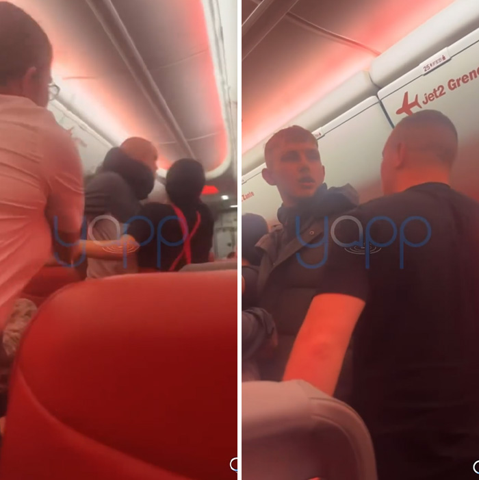 Video Captures Chaotic Brawl That Got 'Racist' Passengers Banned From Airline Video Captures Chaotic Brawl That Got 'Racist' Passengers Banned From Airline