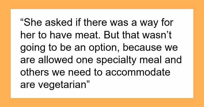 Bride Floored After Learning Guest Contacted Caterer Directly For Special Meal