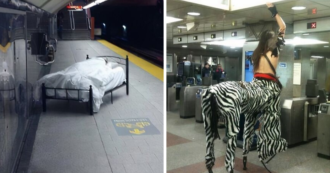 “Only In A NYC Subway”: 51 Weird Moments On The Subway That Quickly Went Off The Rails (New Pics)