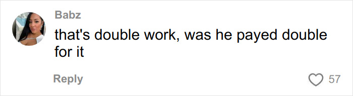 Comment from Babz discussing payment related to Michael B. Jordan’s face transformation for Sinners Twins role, with 57 likes.