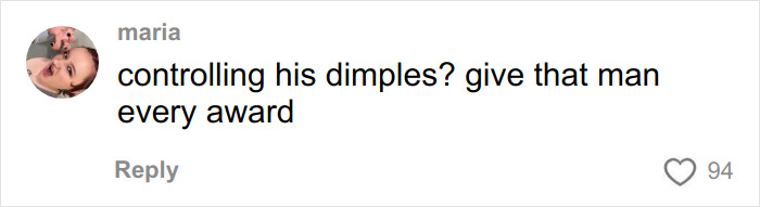 Comment on social media by user maria praising Michael B. Jordan’s facial transformation for Sinners Twins role.