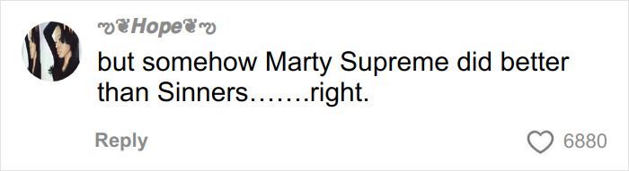 Comment on social media discussing fans' reactions to Michael B. Jordan's face transformation for Sinners twins role.