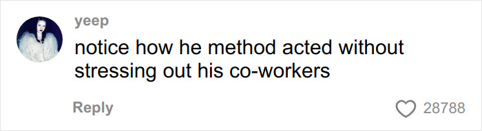 Comment about Michael B. Jordan’s method acting for Sinners twins role, discussing his facial transformation.