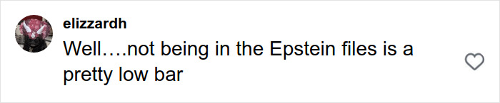 Screenshot of social media comment discussing Epstein files, highlighting Joe Exotic's post breaking the internet.