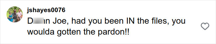 Comment on Joe Exotic's post about Epstein files displayed on a mobile screen, highlighting internet reaction.