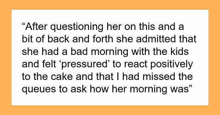 Guy Upset Wife Threw Away The Cake He Bought For Her, But Gets More Angry As She Doesn’t Apologize
