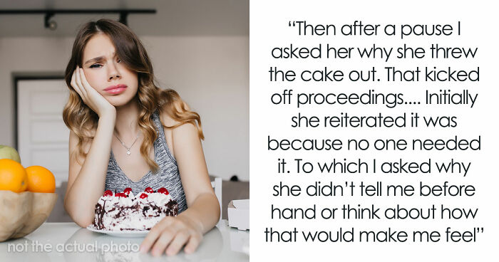 Husband Buys Cake For Wife, Returns Home To Find That She Threw It Away As Nobody “Needed” It