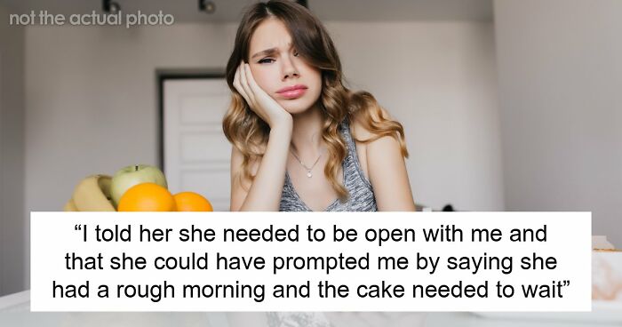 Guy Upset Wife Threw Away The Cake He Bought For Her, But Gets More Angry As She Doesn’t Apologize