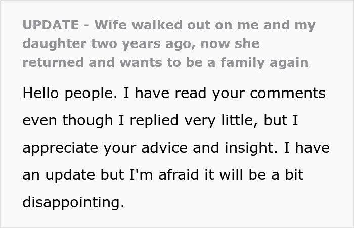 Mother Walks Out On Family, Comes Back Two Years Later Like Nothing Happened: "Hey Guys, What Did I Miss?"