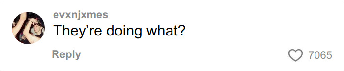 Comment reading They&rsquo;re doing what with 7,065 likes in a casual social media post related to Winter Olympics scandal.