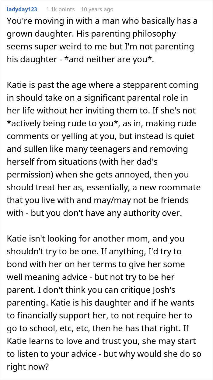 Woman Bashed Online For Turning Into Evil Stepmother For Shy And Introverted 17YO