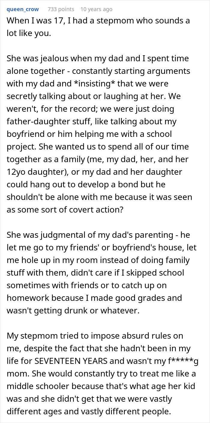 Woman Bashed Online For Turning Into Evil Stepmother For Shy And Introverted 17YO