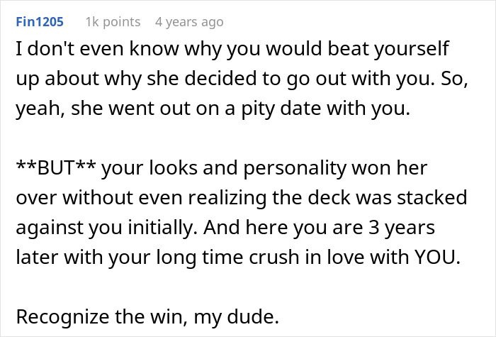Guy Finds Out His Dream Girl Went On A Date With Him Out Of Pity: "Let Him Down Easy"