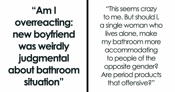 Guy Feels Emasculated After Seeing Period Products In His Girlfriend’s Bathroom