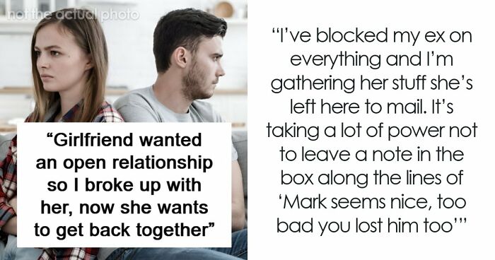 Woman Regrets Suggesting An Open Relationship After Boyfriend Breaks Up With Her And Finds Out About Affair
