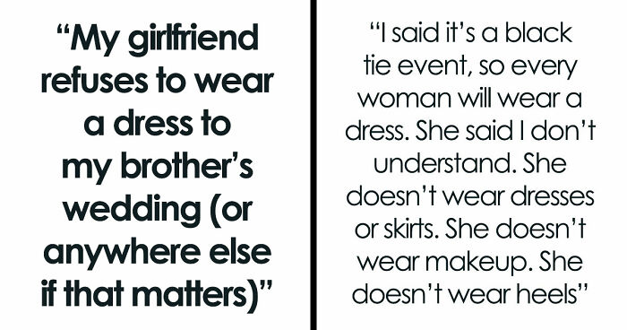 Guy Keeps Pestering His Tomboy Girlfriend To Wear A Dress: “Was On My Knees, Nearly Crying”
