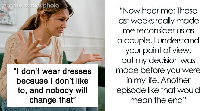 Guy Can’t Handle That His Girlfriend Refuses To Wear Dresses, Even For A Wedding