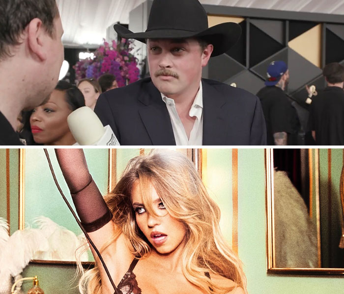 Celebrity awkward reactions and interactions at the 2026 Grammy Awards captured in candid moments and interviews.