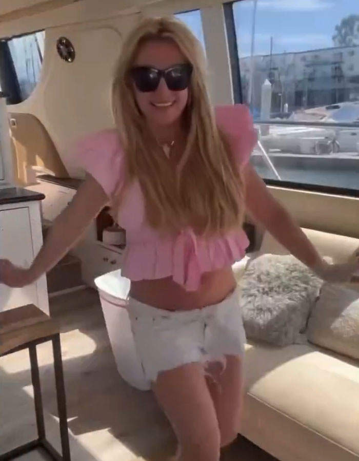 Britney Spears' Clip From Yacht Day With Sons Sparks Conspiracy Theories After Fans Notice Odd Details