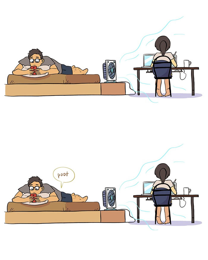 We Selected 50 Of The Funniest “It Guy & Art Girl” Relationship Comics By Bonnie Pang