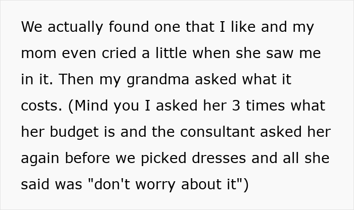 Heartless Family Brands Devastated Bride A Bridezilla After Grandma Revokes Her Gown Fund