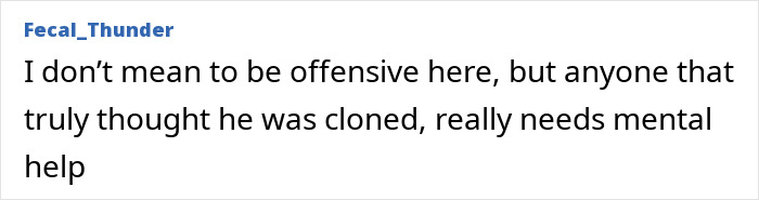 Screenshot of a comment discussing Jim Carrey’s new face and the actor’s cause of sadness shared online.