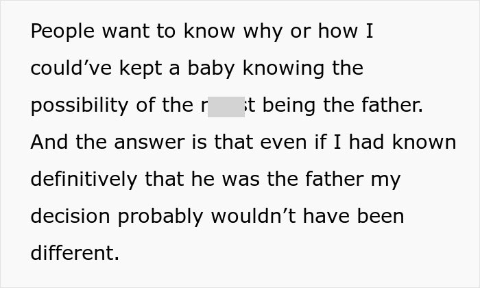 Text excerpt discussing doubts about paternity and the impact on parenting decisions amid DNA testing controversy.