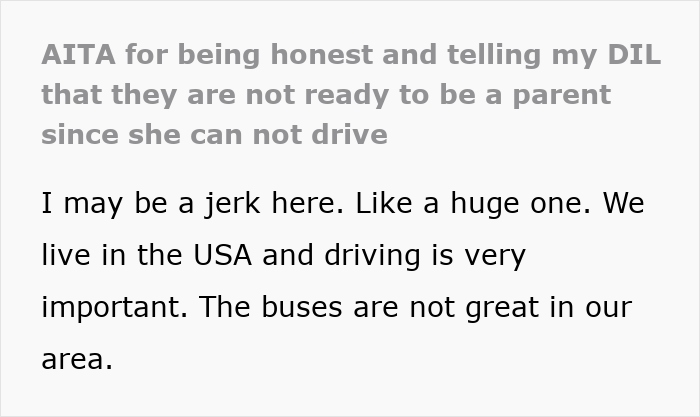 DIL Is Too Anxious To Even Learn To Drive, Hurt After MIL Says She Can&rsquo;t Be A Parent Then