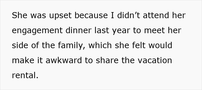 Text describing MIL's spite trip plans causing tension after rejection by son and DIL, sparking DIL's anger.