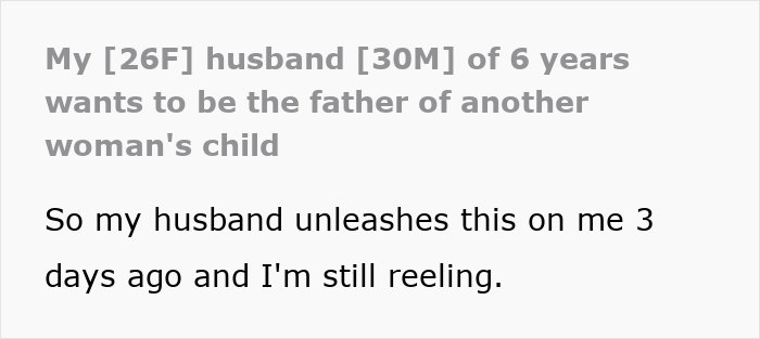 Wife confused as husband wants to father his ex&rsquo;s child and she slowly uncovers his dark and twisted secret.