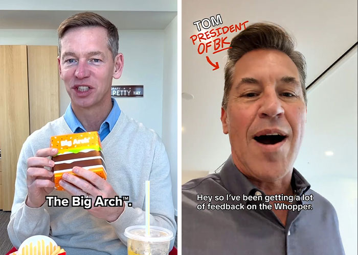 Video Of Burger King Boss Biting Into Whopper Sparks Comparison To McDonald's CEO's Viral Disaster Video Of Burger King Boss Biting Into Whopper Sparks Comparison To McDonald's CEO's Viral Disaster